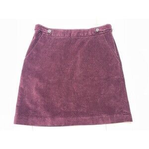 Banana Republic Burgundy Corduroy Mini Skirt Size 2